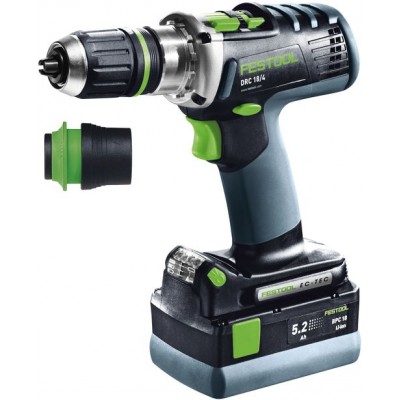 Festool Akušroubovák DRC 18/4 Li 5,2-Plus QUADRIVE Vrtání a šroubování