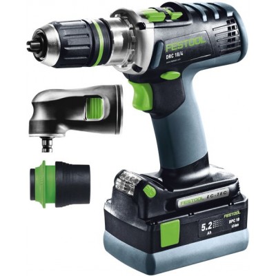 Festool Akušroubovák DRC 18/4 Li 5,2-Set QUADRIVE Vrtání a šroubování