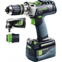 Festool Akumulátorový příklepový vrtací šroubovák PDC 18/4 Li 5,2-Set QUADRIVE Vrtání a šroubování