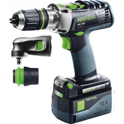 Festool Akumulátorový příklepový vrtací šroubovák PDC 18/4 Li 5,2-Set QUADRIVE Vrtání a šroubování