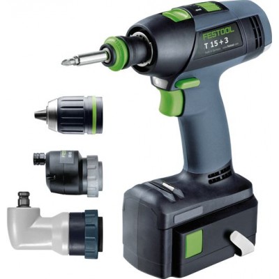 Festool Akušroubovák T 15+3 Li 5,2-Set Vrtání a šroubování