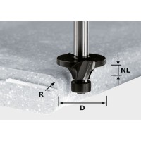 Festool Zaoblovací fréza HW stopka 12 mm HW R3/D22 ss S12 Stopkové frézy - D12mm pro obrábění polymerových materiálů