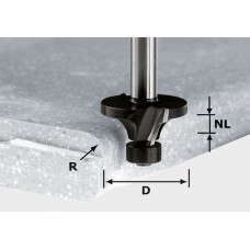 Festool Zaoblovací fréza HW stopka 12 mm HW R3/D22 ss S12 Stopkové frézy - D12mm pro obrábění polymerových materiálů