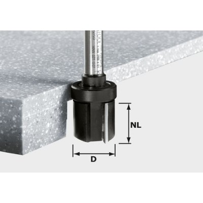 Festool Falcovací fréza HW stopka 12 mm HW D28/25 ss S12 Stopkové frézy - D12mm pro obrábění polymerových materiálů