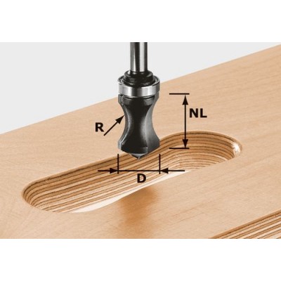 Festool Fréza na vnitřní držadla HW, stopka 8 mm HW S8 R16/NL32 Frézovací nástroje