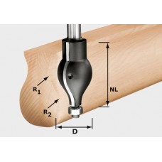 Festool Profilová fréza HW stopka 12 mm HW R20.5/16/D32/57 S12 Frézovací nástroje