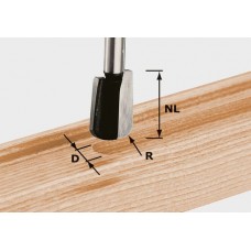 Festool Žlábková fréza HW, stopka 8 mm HW S8 R5 Frézovací nástroje