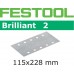 Festool Brusný papír STF 115x228 P40 BR2/10 Brusivo pro vibrační brusky 
